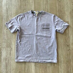 Mens Lacoste L!ve Lavender Graphic Tshirt - S
